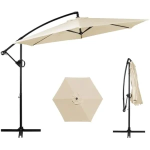 Patio Offset Umbrella with Easy Tilt Adjustment