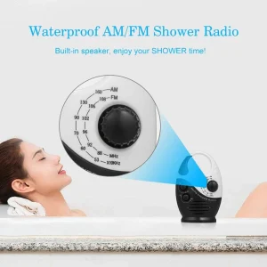 AM/FM Mini Shower Radio
